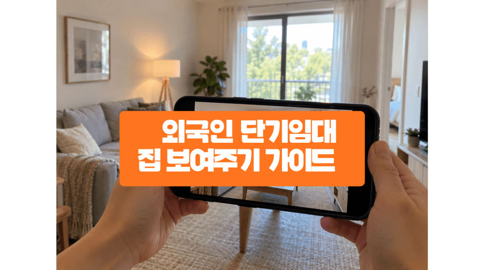외국인 단기임대, 한국 오기 전 매물은 어떻게 보여줄까? 비대면 집 보기 가이드