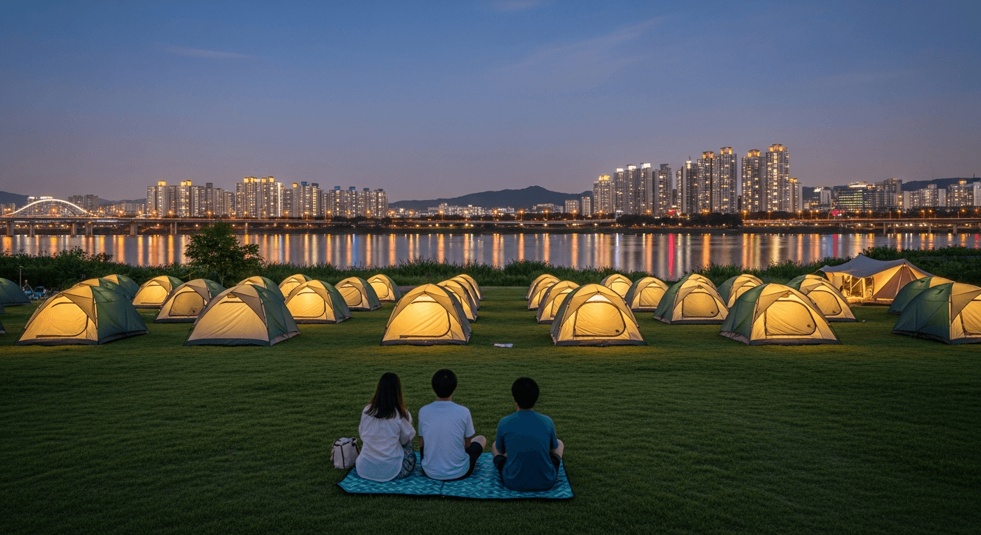 Han River Night Camping 2026: How to Reserve a Free Bamping Spot at Yeouido and Ttukseom This August